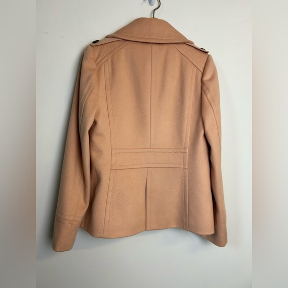 J.Crew Tm Thinsulate Women's Peach Pea Coat 100% Wool Military style - Picture 2 of 16